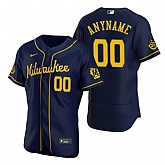 Milwaukee Brewers Customized Nike Navy Stitched MLB Flex Base Jersey,baseball caps,new era cap wholesale,wholesale hats